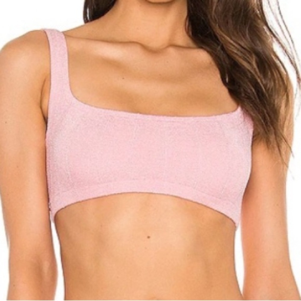 Hunza G Dusty Pink Nile Bikini Top